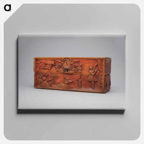 アートパネル-Decorated Wooden Box - ポール ゴーギャン Canvas.
