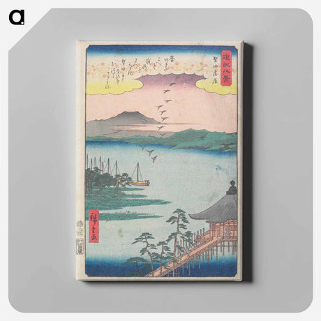 アートパネル-Geese Homing at Katada
 - 歌川 広重 Canvas.