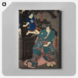 アートパネル-Japanese actors - one standing, one in tree - 歌川 国芳 Canvas.