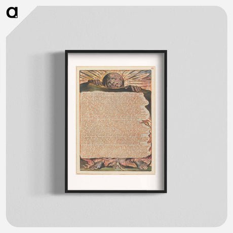 アートポスター-Jerusalem, Plate 62 - ウィリアム ブレイク Poster.