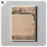 アートパネル-Jerusalem, Plate 62 - ウィリアム ブレイク Canvas.