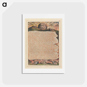 アートポストカード-Jerusalem, Plate 62 - ウィリアム ブレイク Postcard.
