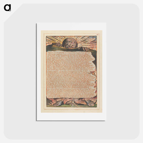 アートポストカード-Jerusalem, Plate 62 - ウィリアム ブレイク Postcard.