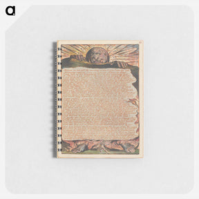 アートメモ帳-Jerusalem, Plate 62 - ウィリアム ブレイク Memo.