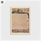 アートポストカード-Jerusalem, Plate 62 - ウィリアム ブレイク Postcard.