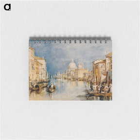 アートメモ帳-The Grand Canal, Venice, with Gondolas and Figures in the Foreground - ウィリアム ターナー Memo.