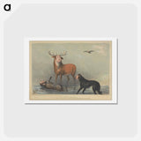 アートポストカード-Stag at Bay
 - イェール大学アートギャラリー Postcard.