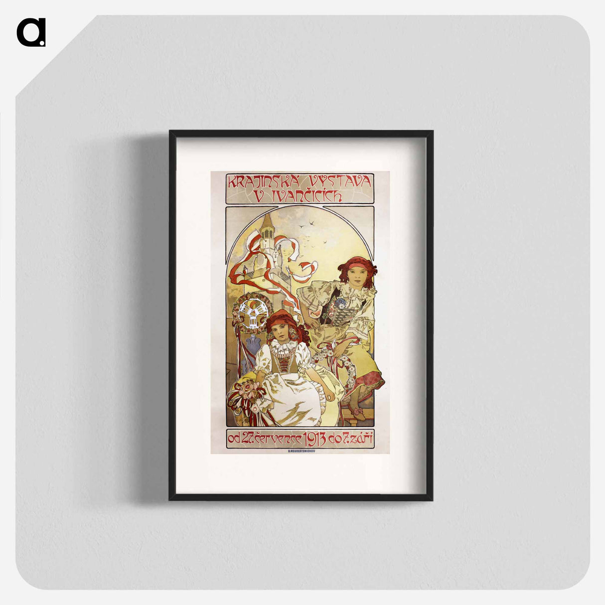 The Provincial Exhibition in Ivanchidze - Alfons Mucha Poster.