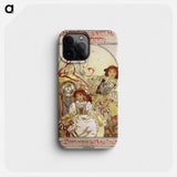 The Provincial Exhibition in Ivanchidze - Alfons Mucha Phone Case.