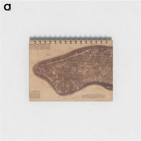 アートメモ帳-New York City - アンティーク地図 Memo.