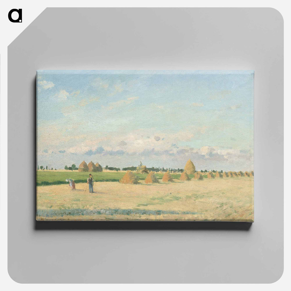 Landscape, Ile-de-France - Camille Pissarro Canvas.