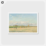 アートポストカード-Landscape, Ile-de-France - カミーユ ピサロ Postcard.