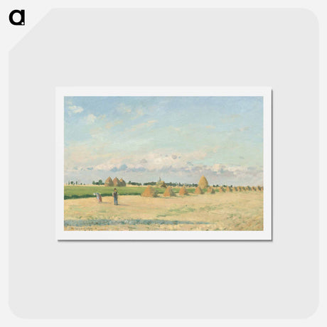 アートポストカード-Landscape, Ile-de-France - カミーユ ピサロ Postcard.