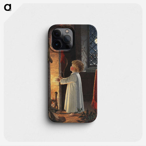 クリスマスの暖炉 - クリスマス Phone Case.