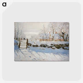 アートポストカード-The Magpie - クロード モネ Postcard.