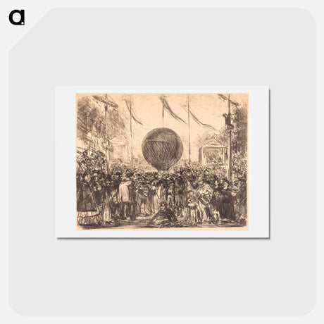 アートポストカード-The Balloon - エドゥアール マネ Postcard.
