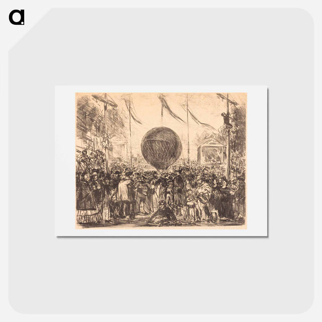 アートポストカード-The Balloon - エドゥアール マネ Postcard.
