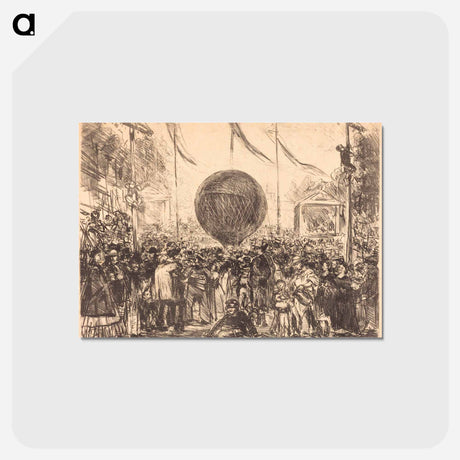 アートポストカード-The Balloon - エドゥアール マネ Postcard.