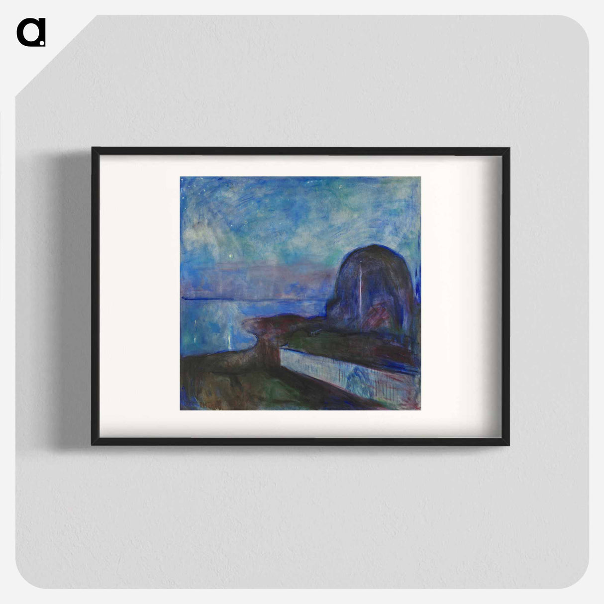 August Strindberg - エドヴァルド ムンク Poster.