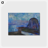 アートポストカード-August Strindberg - エドヴァルド ムンク Postcard.
