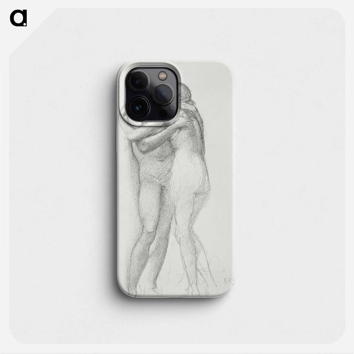 Two Nudes Embracing - エドワード バーン ジョーンズ Phone Case.