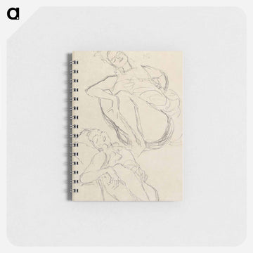Two Studies for a Crouching Woman - グスタフ クリムト Memo.