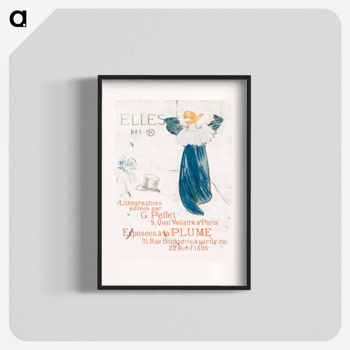 Elles: Frontispiece - アンリ ド トゥールーズ ロートレック Poster.