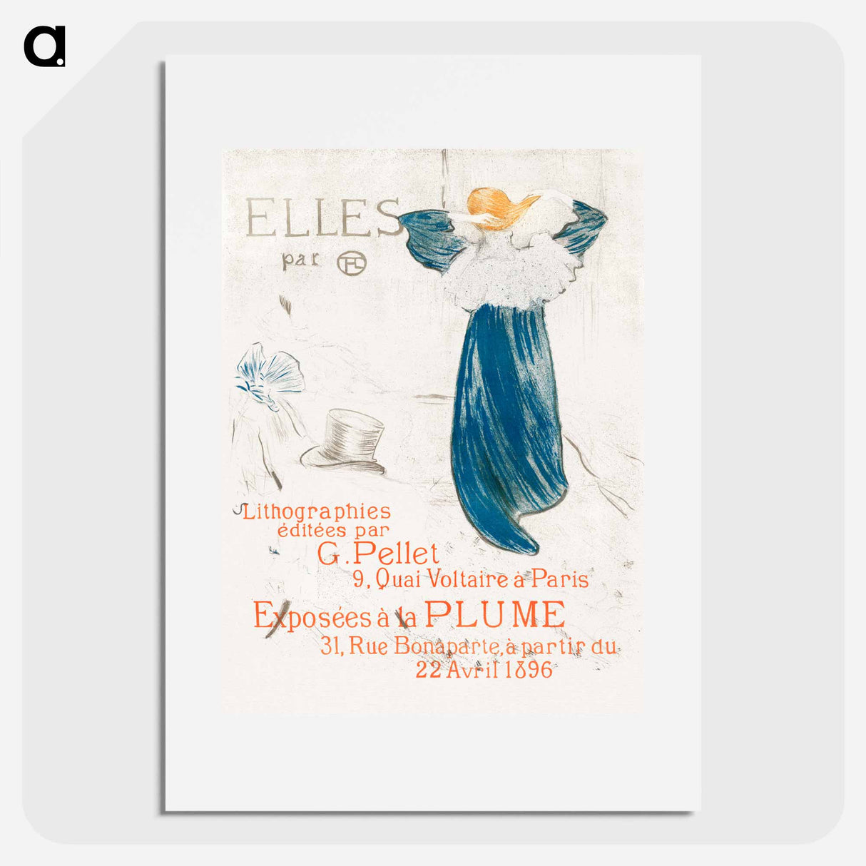 Elles: Frontispiece - アンリ ド トゥールーズ ロートレック Poster.