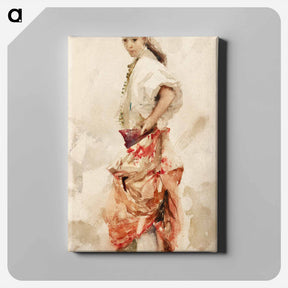 アートパネル-Girl in Spanish Costume - ジョン シンガー サージェント Canvas.