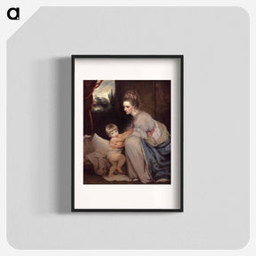 アートポスター-Mrs. William Beresford and her Son John, later Lord Decies - ジョシュア レノルズ Poster.