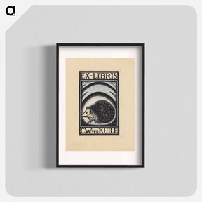 アートポスター-Ontwerp voor een ex libris van C.W. ter Kuile by Julie de Graag - ユリー デ フラーハ Poster.