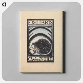 アートパネル-Ontwerp voor een ex libris van C.W. ter Kuile by Julie de Graag - ユリー デ フラーハ Canvas.