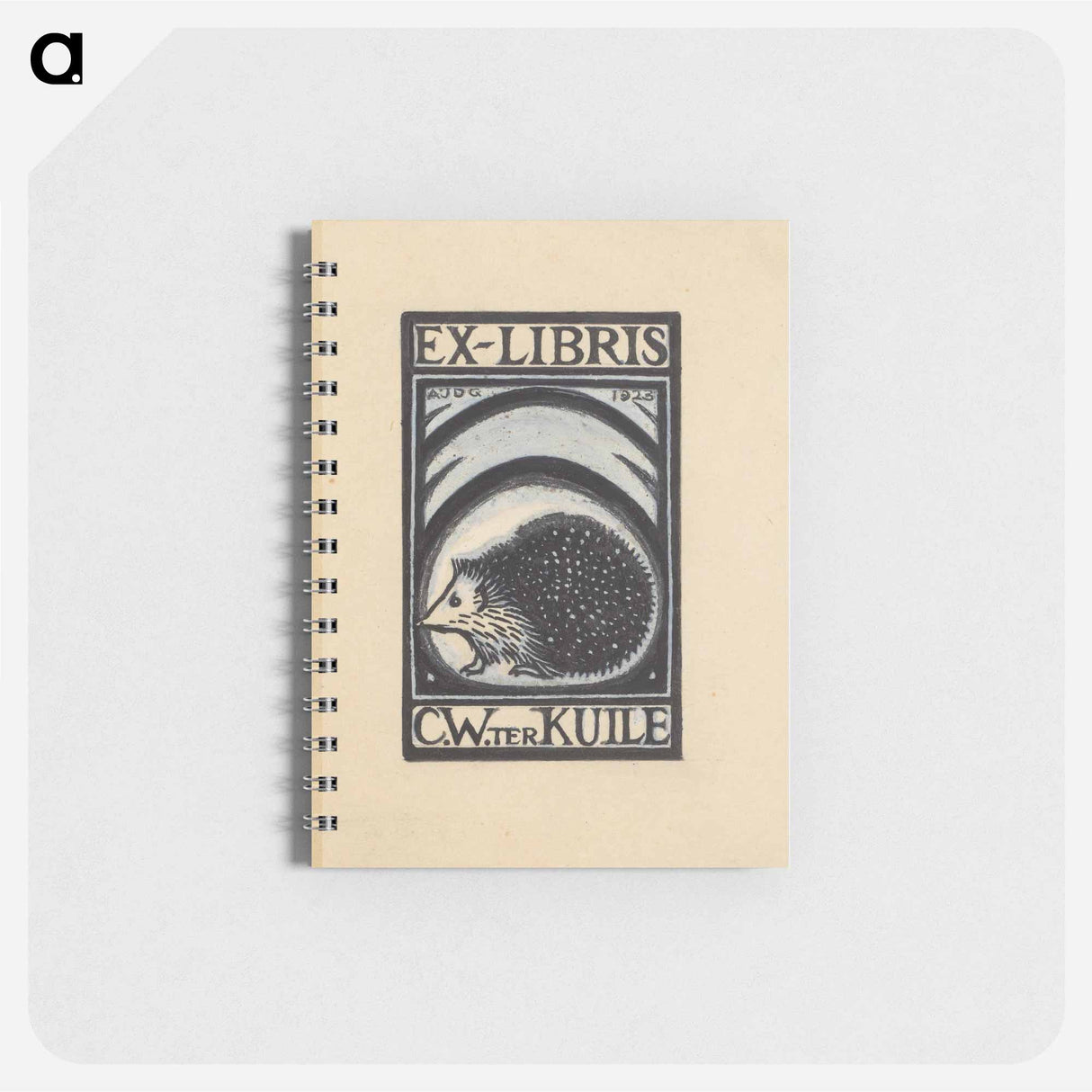 Ontwerp voor een ex libris van C.W. ter Kuile by Julie de Graag - ユリー デ フラーハ Memo.