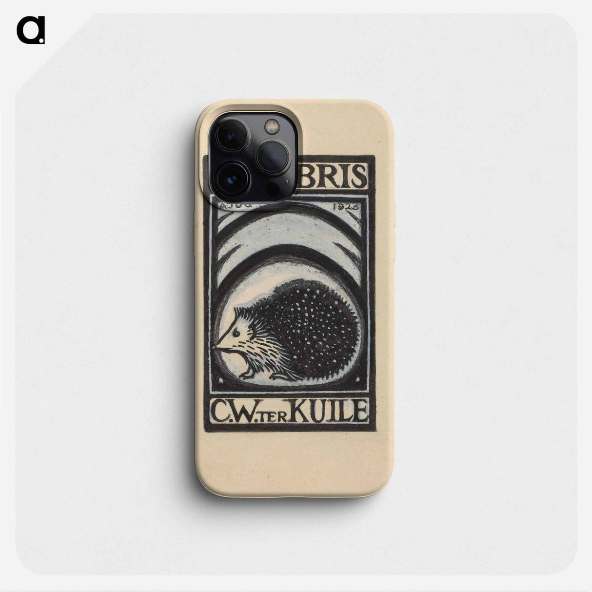 Ontwerp voor een ex libris van C.W. ter Kuile by Julie de Graag - ユリー デ フラーハ Phone Case.