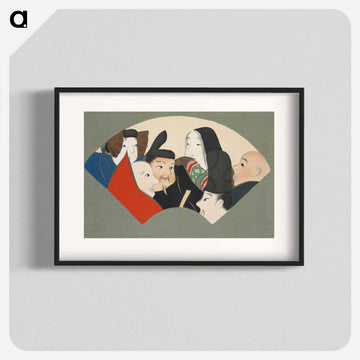 Rokkasen from Momoyogusa–Flowers of a Hundred Generations - 神坂 雪佳 Poster.