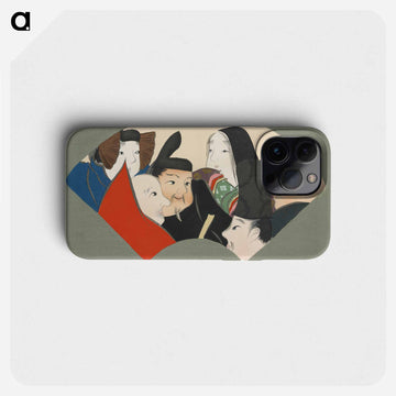 Rokkasen from Momoyogusa–Flowers of a Hundred Generations - 神坂 雪佳 Phone Case.