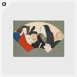 アートポストカード-Rokkasen from Momoyogusa–Flowers of a Hundred Generations - 神坂 雪佳 Postcard.