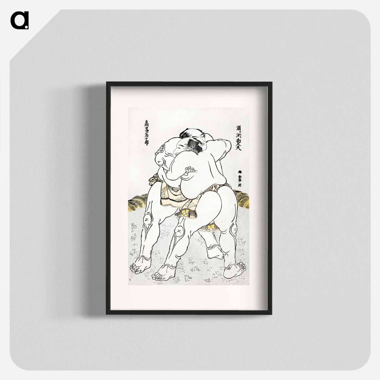 Katsushika Hokusai's sumo wrestlers - Katsushika Hokusai Poster.