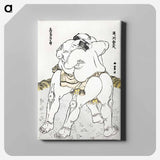 Katsushika Hokusai's sumo wrestlers - Katsushika Hokusai Canvas.