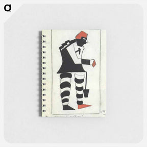 アートメモ帳-Costume for Victory over the Sun. An Attentive Labourer - カジミール マレーヴィチ Memo.
