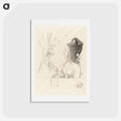 アートポストカード-Femme de Profil - オディロン ルドン Postcard.