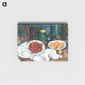 アートメモ帳-Still Life With Cherries And Peaches - ポール セザンヌ Memo.