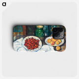 Still Life With Cherries And Peaches - ポール セザンヌ Phone Case.