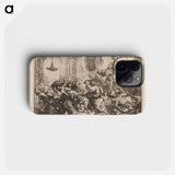 Christ Driving the Money Changers from the Temple - レンブラント ファン レイン Phone Case.