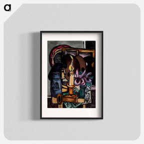アートポスター-Still Life with Two Large Candles
 - セントルイス美術館 Poster.