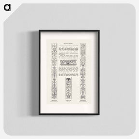 アートポスター-Renaissance Ornament, From The Grammar of Ornament
 - 装飾の文法 Poster.