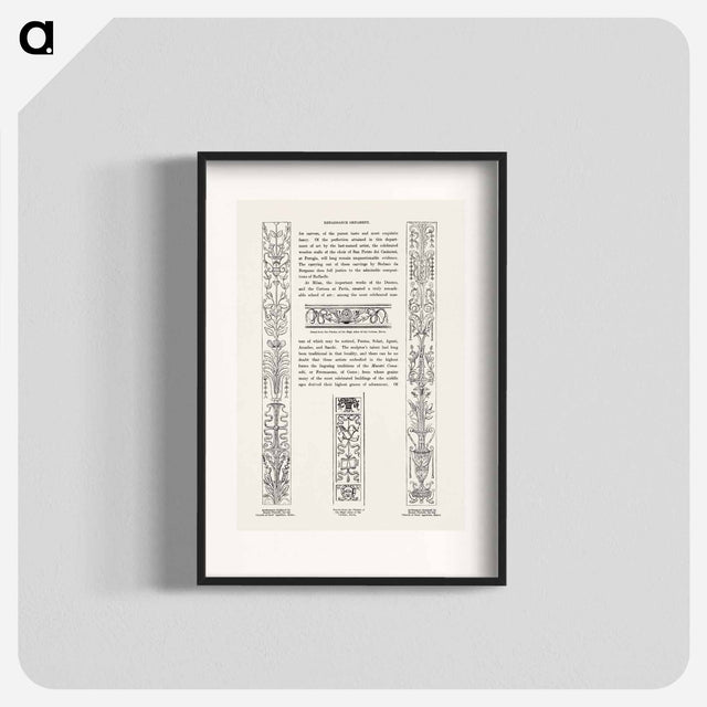 アートポスター-Renaissance Ornament, From The Grammar of Ornament
 - 装飾の文法 Poster.