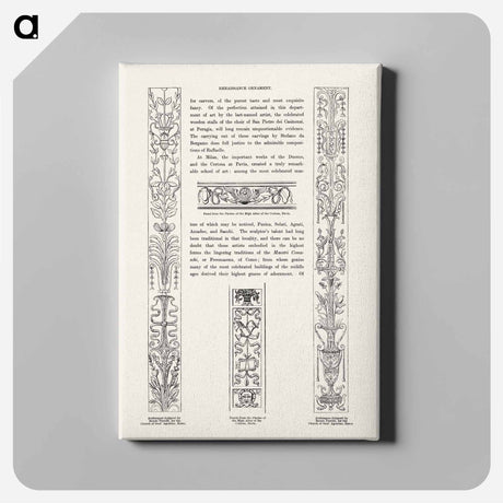 アートパネル-Renaissance Ornament, From The Grammar of Ornament
 - 装飾の文法 Canvas.