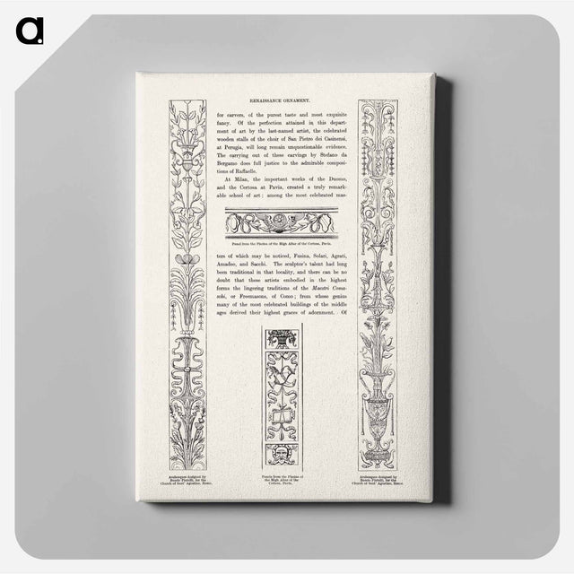 アートパネル-Renaissance Ornament, From The Grammar of Ornament
 - 装飾の文法 Canvas.