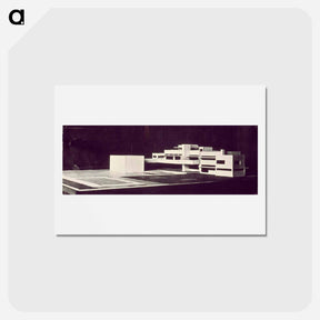 アートポストカード-Model of mansion - テオ ファン ドゥースブルフ Postcard.